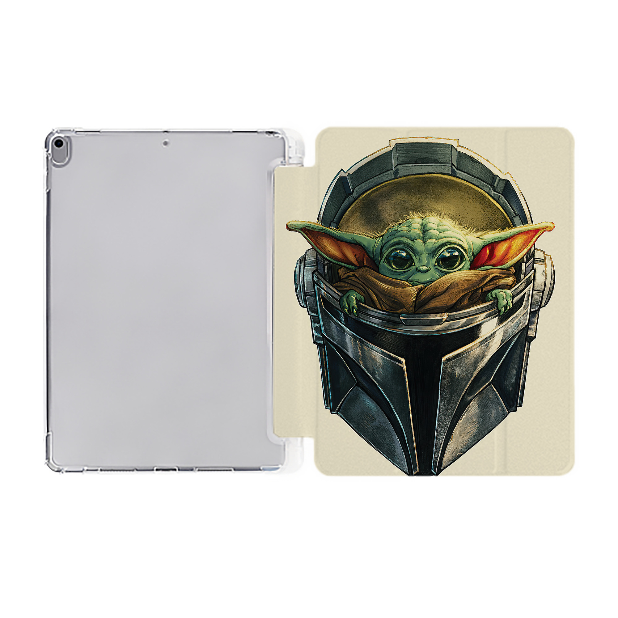 （画像用） スター・ウォーズ Star Wars IPad ケース ペン収納付き 三つ折りスタンド PUレザー×シリコン 対応機種9.5/10.5/10.9インチ